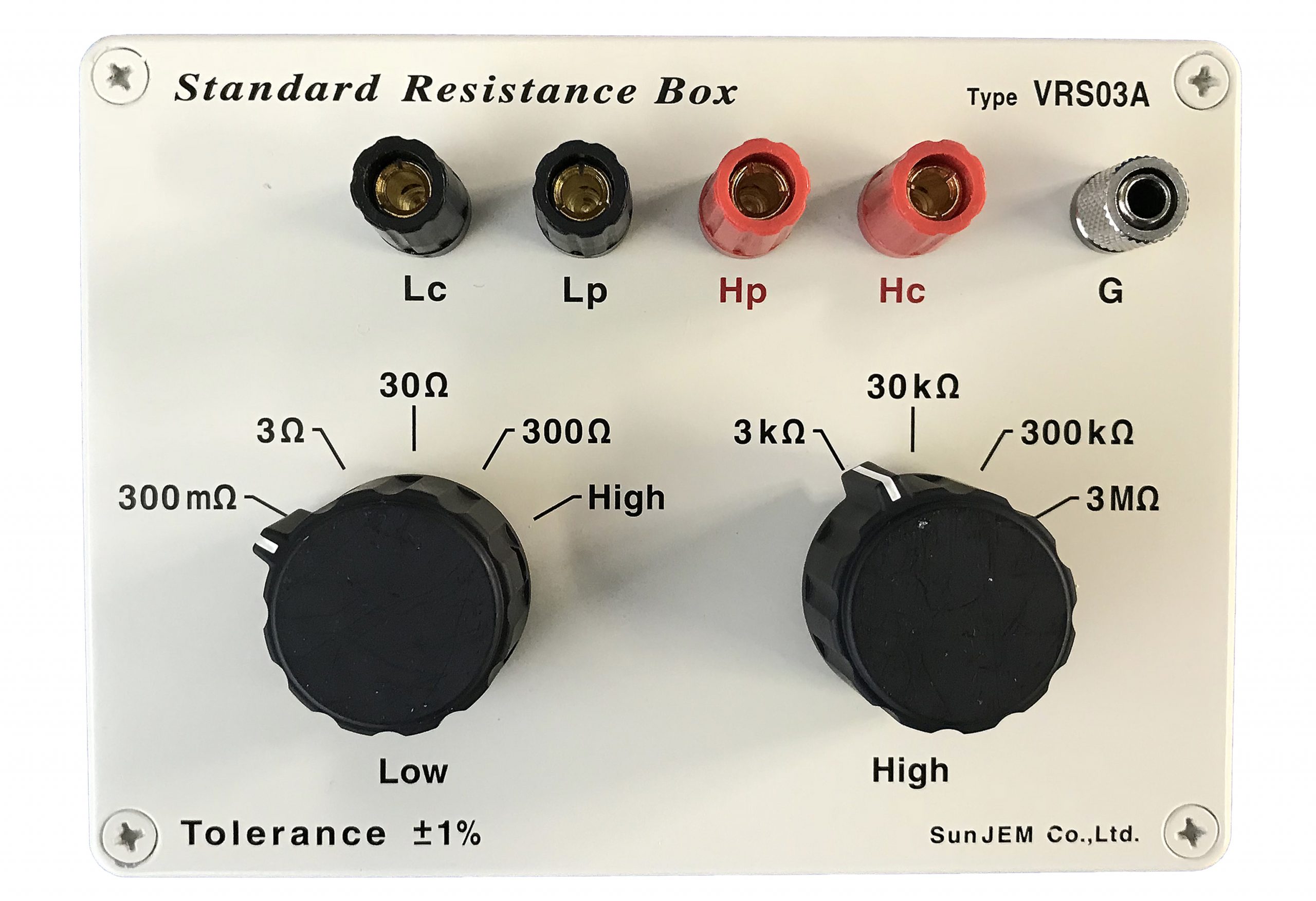 標準抵抗BOX　　　　　　　     　　　 VRS02A/ VRS03A