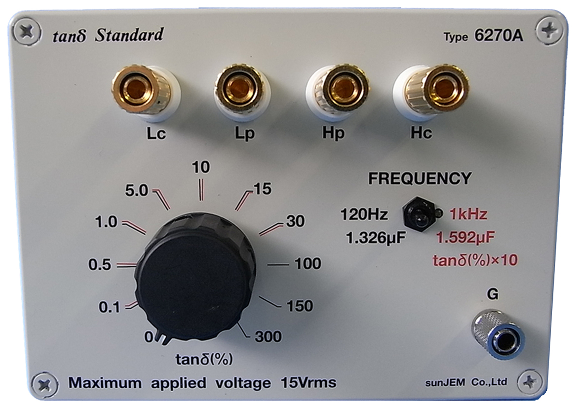 tanδ（損失係数）標準器　　　　　　            TYPE 6270A